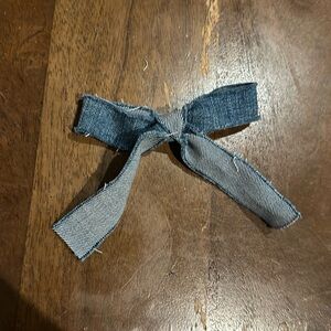 Denim bow